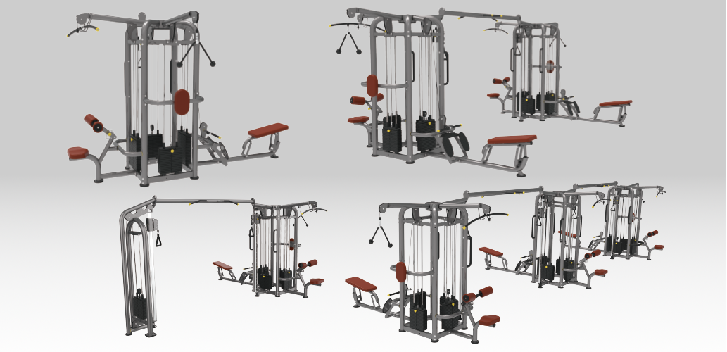 plate loaded cable station Inpek Fitness