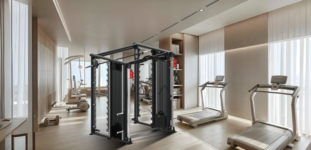 smith machine at gym Inpek Fitness