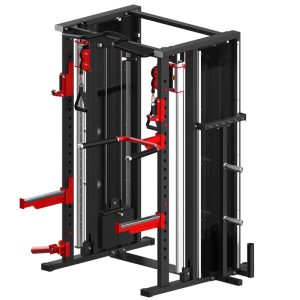 Functional-Squat Combo Trainer with Dual Pulley