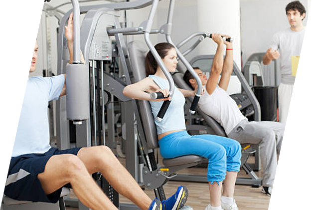 Man lifting dumbbells