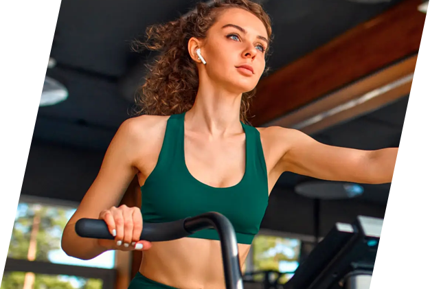 Woman lifting barbell