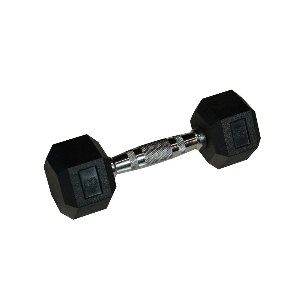 Rubber Hex Dumbbells